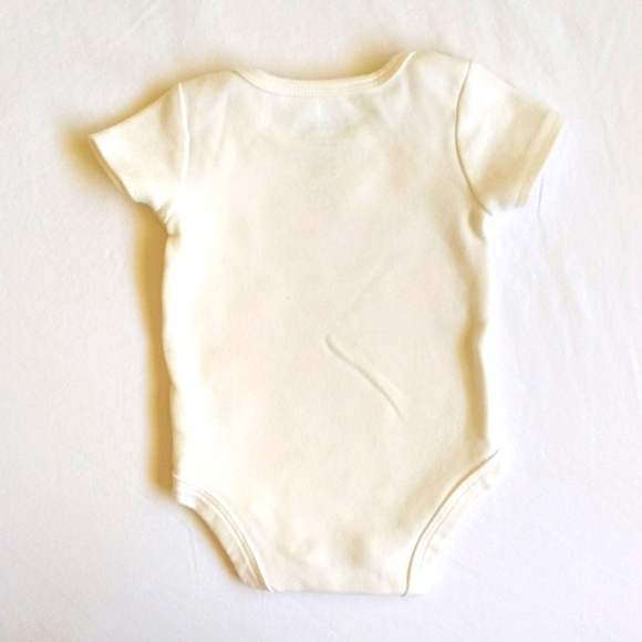 indigo baby organic cotton graphic short sleeve bodysuit diaper shirt 3 months - Picture 5 of 6